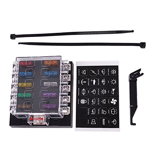 ueb fuse box holder terminal bar kit 10 way blade car ato atc van Emergency Brake Kit ueb fuse box holder terminal bar kit 10 way blade car ato atc van truck 6v